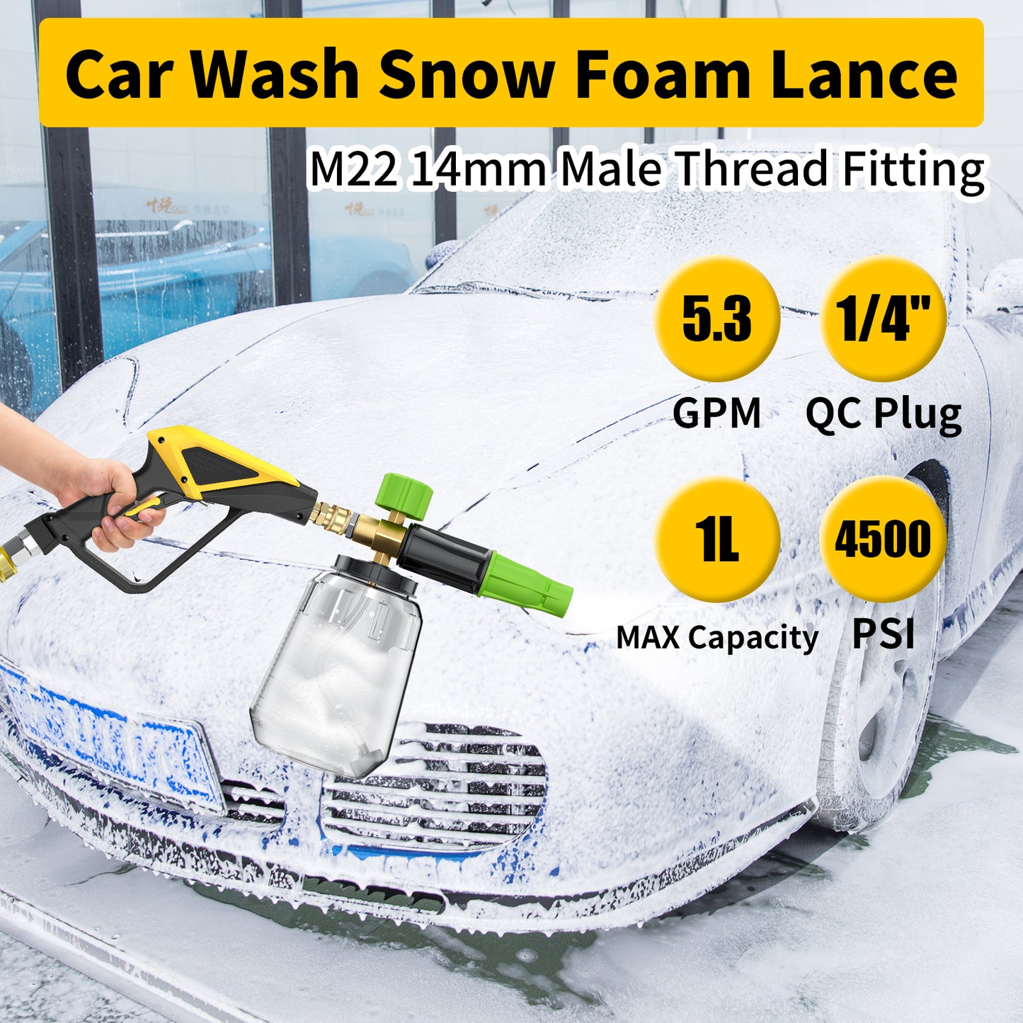 Pohir Foam Cannon and watergun kit with 1/4 Inch Quick Connect