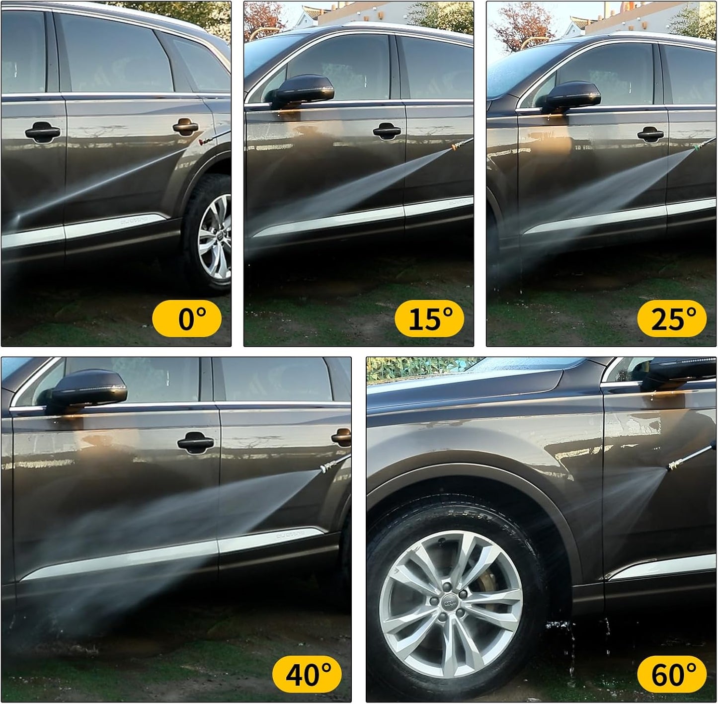 Pohir Short Handheld with  4500 PSI Foam Cannon For Pressure Washer